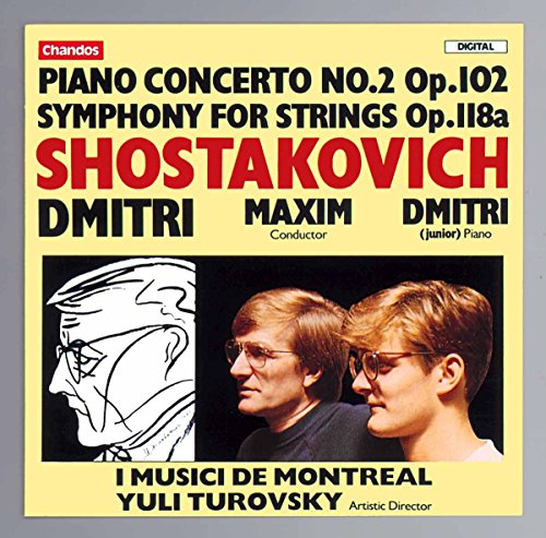 CD cover for Shostakovich’s Piano Concerto No. 2 and Symphony for Strings.