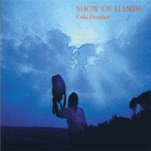 Album cover: snowy landscape with a figure holding a bird of prey.