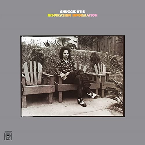 Shuggie Otis album cover featuring a seated musician in a garden.