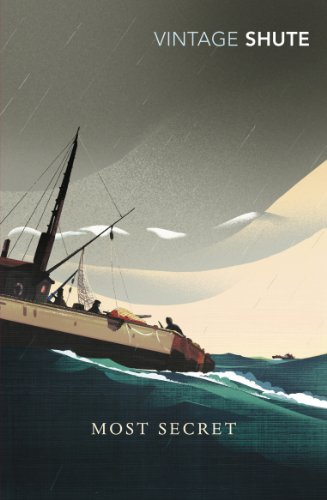 Book cover illustration of a boat sailing on a stormy sea under dark clouds.
