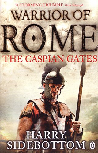 Book cover: Roman soldier with spear, textured stone background.