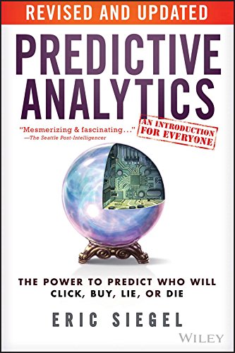 Book cover: "Predictive Analytics" with a crystal ball image.