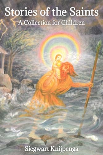 Book cover depicting a man carrying a child through stormy waters.