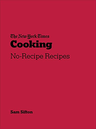 Red cookbook cover with black text: "The New York Times Cooking.