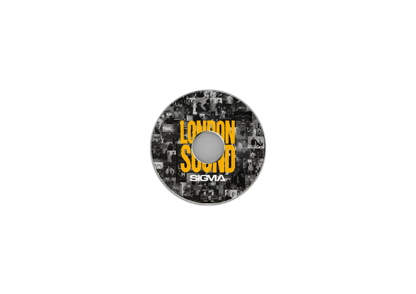 Sigma - London Sound CD with black and white patterned surface.