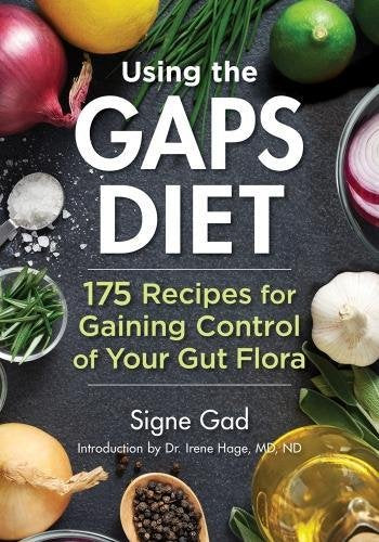 Book cover featuring fresh produce and the title "Using the GAPS Diet.