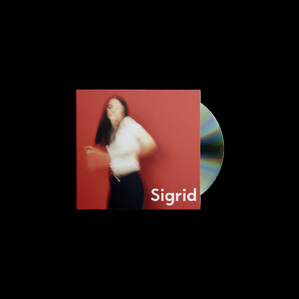 Sigrid album cover, "The Hype," featuring a portrait of the artist.