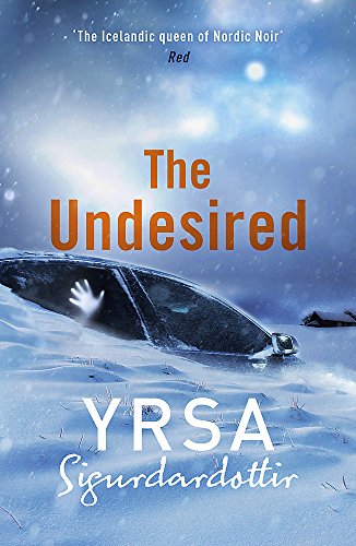Book cover: “The Undesired” with a snowy scene and submerged car.