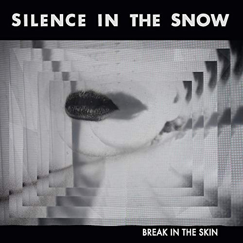Black and white album cover with distorted image of a mouth and hands.