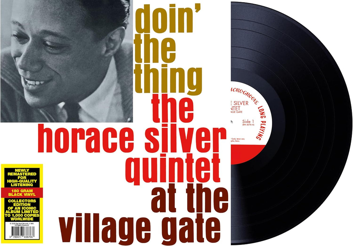 Vinyl record cover featuring Horace Silver and bold yellow typography.