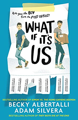 Book cover featuring two illustrated boys on a paper flyer against a blue background.