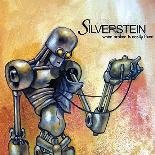 Album cover featuring a broken, metallic robot with detached hand.