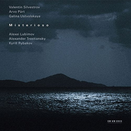 CD cover: dark seascape with silhouetted land, text listing composers.