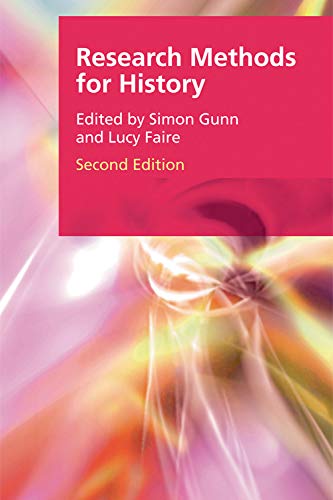 Book cover: "Research Methods for History," second edition, with abstract design.