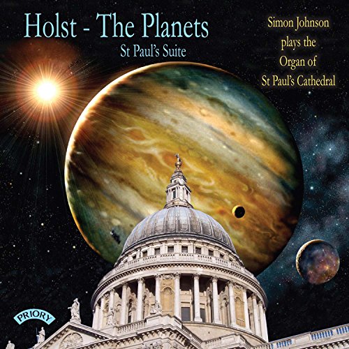 CD cover: Planets, St. Paul’s Cathedral, and celestial bodies depicted.