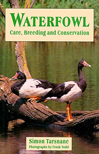 Book cover featuring two black and white waterfowl on a log.