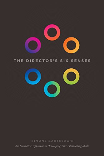 Book cover: "The Director's Six Senses" with colorful concentric circles.