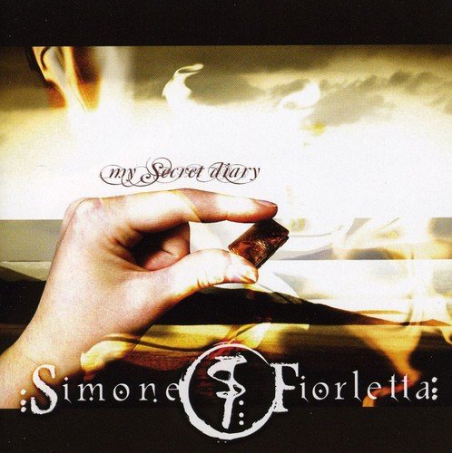 CD cover: hand holding chocolate, swirling smoke, and text "Simone Fiorletta".