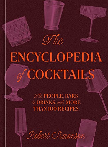 Book cover with vintage cocktail glasses and bold red title text.