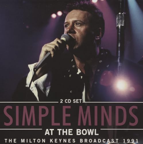 Simple Minds album cover featuring Jim Kerr singing into a microphone.
