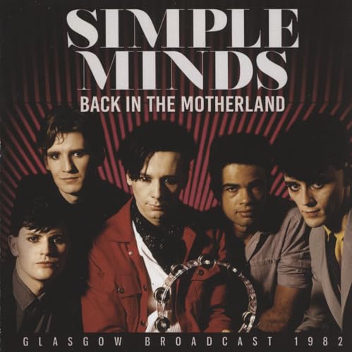 Simple Minds album cover: band portrait with red and black background.