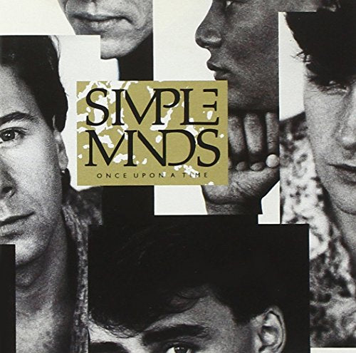 Simple Minds āOnce Upon a Timeā CD cover with fragmented portrait collage.