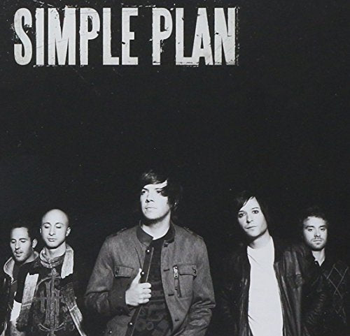 Black and white album cover featuring the band Simple Plan.