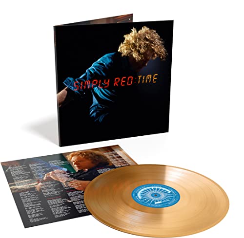 Simply Red "Time" vinyl record with album cover and inner sleeve.