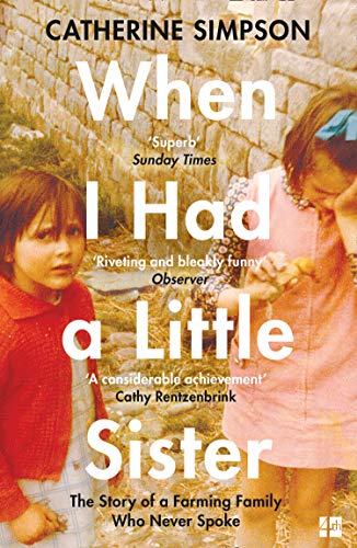 Book cover with two young girls and large white text: “When I Had a Little Sister.”