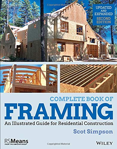 Book cover: “Complete Book of Framing” with house and framing details.