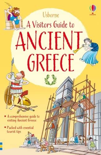 Cover of "A Visitor's Guide to Ancient Greece" with illustrated figures.