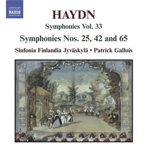 CD cover: Haydn Symphonies Vol. 33 with a theatrical landscape image.