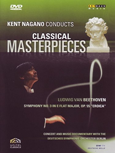 DVD cover for Beethoven’s “Eroica” symphony, featuring Nagano and a bust.