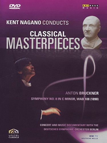 DVD cover for Bruckner’s Symphony No. 8 featuring conductor Kent Nagano.