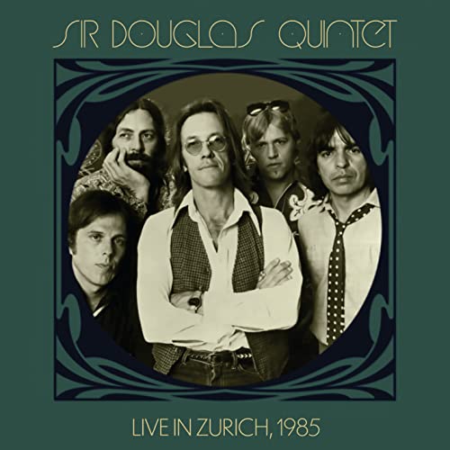 Sir Douglas Quintet album cover featuring a band portrait from 1985.