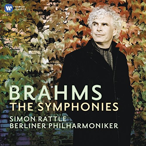 CD cover featuring conductor Sir Simon Rattle with autumnal foliage.