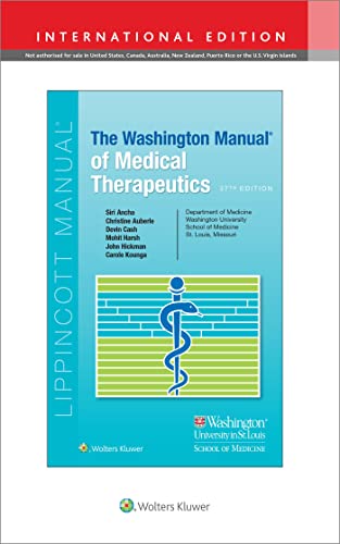 Cover of "The Washington Manual of Medical Therapeutics," 7th edition.