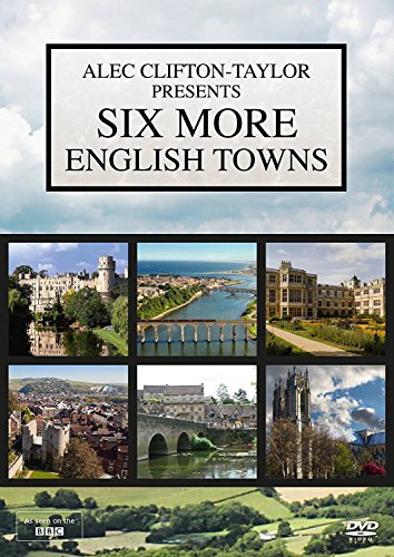 DVD cover titled Six More English Towns featuring a collage of historic English architecture.