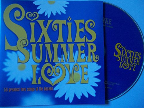 CD case for “Sixties Summer Love” with blue, yellow, and white floral design.
