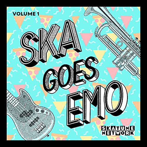 CD cover: “Ska Goes Emo” with guitar, trumpet, and geometric pattern.