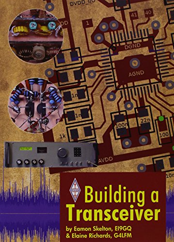 Book cover featuring electronics components and a transceiver device.