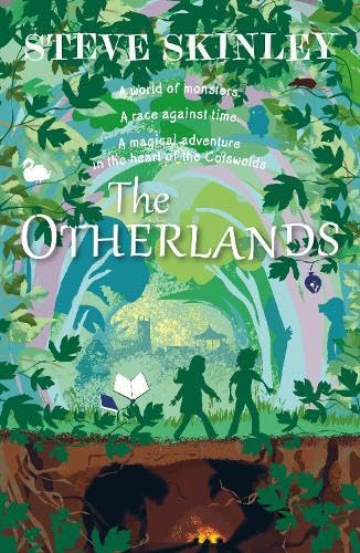 Book cover depicting children silhouetted in a lush, green, fantastical forest.