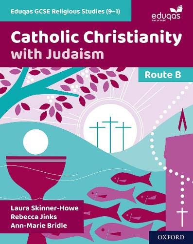 Textbook cover for Eduqas GCSE Religious Studies: Catholic Christianity with Judaism.