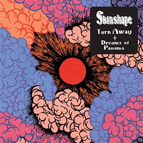 Skinshape vinyl record cover with an eye-like design in red, purple, and orange.