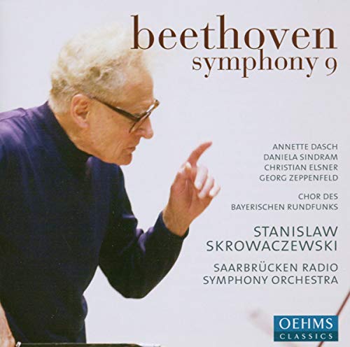CD cover featuring conductor Stanislaw Skrowaczewski and text "Beethoven Symphony 9".