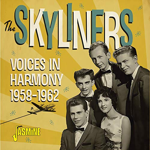 CD cover featuring a 1960s vocal group, The Skyliners, in formal wear.