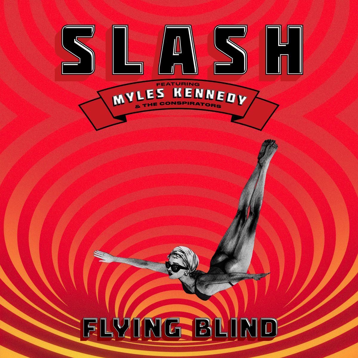 CD cover for Slash featuring Myles Kennedy, with a diver in mid-air.