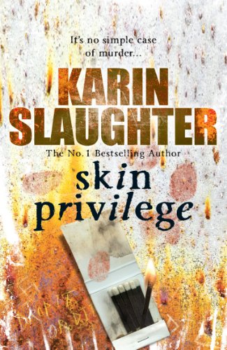 Book cover: “Skin Privilege” by Karin Slaughter, with blood spatter imagery.