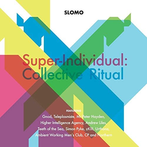 CD cover with colorful geometric shapes and bold text: "Super-Individual.