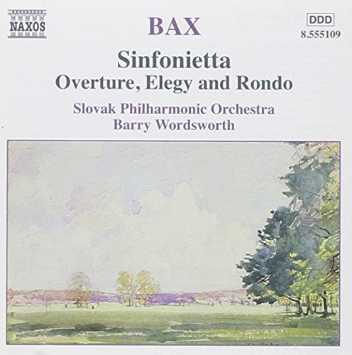 CD cover for Bax’s Sinfonietta with landscape painting.